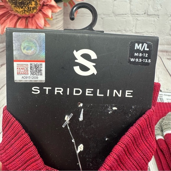 NWT strideline Washington state cougars crew socks cotton blend colligiate set/2 - Picture 4 of 5